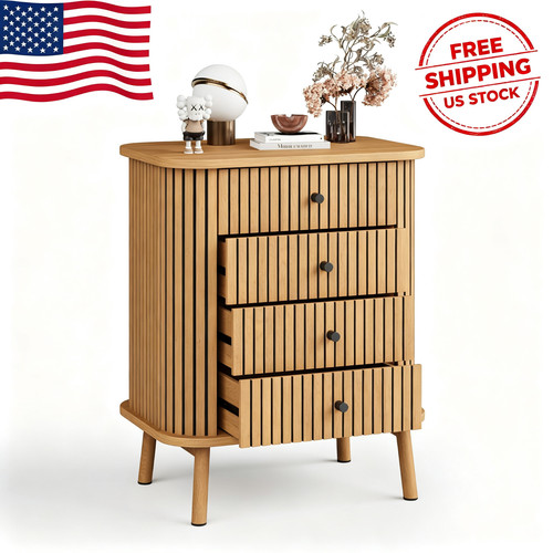 Drawer dresser curved - 4-drawer,